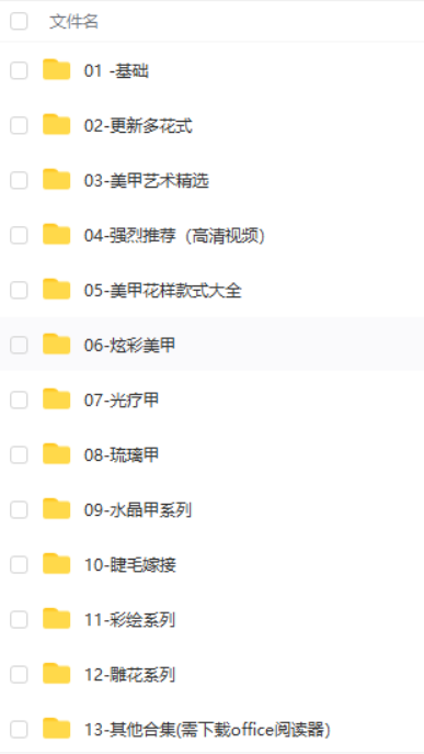 美甲视频教程,26GB